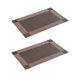 thumbnail image 1 of Bewildely Mantel Individual tejido de 2 piezas para de comedor de Hotel, cojín de PVC, marco de estilo europeo, posavasos de disco, mantel Cocina y Comedor Color café, 1 of 6