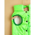 thumbnail image 4 of Zhuge Windproof Dog Winter Jacket Dog Coat Warm Dog Vest Cold Weather Pet Apparel with 2 Layers Fleece Lined for Small Medium Large Dogs (XXL, Green), 4 of 4