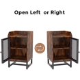 thumbnail image 6 of Tribesigns Industrail Nightstand with Mesh Door, Rustic Bedside Table with Storage Cabinet, Tall Side Table for Living Room, Bedroom, 6 of 7