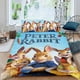 thumbnail image 2 of Peter Rabbit Conjunto de sábanas temático, trío de piezas, cómodo y amigable con la piel, diseño único, regalo de decoración para el hogar para familiares, amigos y fans,140cm *210cm, 2 of 6