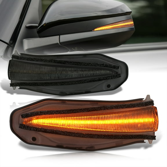 AJP Distributors Smoked Lens Sequential LED Side Mirror Turn Signal Lights Lamps Compatible/Replacement For Toyota 4Runner RAV4 2013 2014 2015 2016 2017 2018 2019 2020 2021 13 14 15 16 17 18 19 20 21