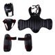 thumbnail image 3 of Muay Thai / Boxeo / MMA / Sanda Chest Headgear + Ingle Cup + Shin Pad - Negro kusrkot Equipo de protección de boxeo, 3 of 8
