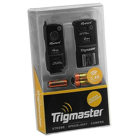 Aputure Trigmaster Radio Remote Flash Trigger and Shutter Cable Release for Canon EOS 10D, 20D, 30D, 40D, 50D, 7D, 5D, 5D Mark II, 1D, 1Ds, Mark II, III, IV and 380EX, 420EX, 430EX, 540EX, 550EX, (Best Wireless Trigger For Canon)