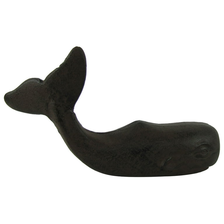 Heavy Cast Iron Sperm Whale Doorstop Nautical Sea Life Heavy Cast Iron Sperm Whale Doorstop Nautical Sea Life