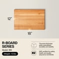 thumbnail image 2 of John Boos R-Board Reversible Wood Cutting Board, 18" x 12" x 1 1/2", Maple, 2 of 9