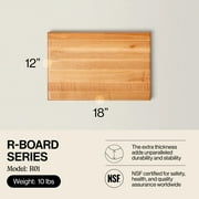 John Boos R-Board Reversible Wood Cutting Board, 18 x 12 x 1 1/2, Maple