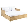 thumbnail image 4 of SAFAVIEH Cadeo Outdoor Patio Daybed, Natural/White, 4 of 12