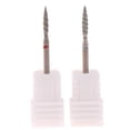 thumbnail image 2 of 2Pcs Flame Cuticle Drill Bit Set for Russian Manicure Safety Diamond Nail Drill Bit 3/32 Electric Cuticle Remover Bit, 2 of 4