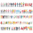 thumbnail image 3 of Miangastore 100pcs Mini Doll Model Decor Simulation Figure Ornament Kids Mini Plaything, 3 of 8