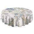 thumbnail image 5 of Round Tablecloth Spring Summer 60x60 Inch flower Table Cover Round for Party Dinner Picnic, 5 of 5
