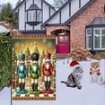 thumbnail image 7 of 1 PC, 2D Flat Christmas Nutcracker scene Garden flag 18x12 inches (45x30cm), fashionable 2D pattern, autumn Thanksgiving, Halloween, Christmas garden flag, home, outdoor, courtyard, lawn, garden holi, 7 of 7