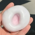 thumbnail image 4 of Squeeze Toys for Relaxation, Sensory Toys for Adults, 3 in Round, Silicone Material, Hand Movement, Office Break, Two Tone Pink White, 1 Pc, 4 of 8