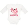 thumbnail image 3 of Inktastic Axolittle Cute Baby Axolotl Boys or Girls Long Sleeve Baby Bodysuit, 3 of 5