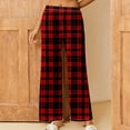 thumbnail image 2 of Riecok Pajama Pants for Women Plus Size Elastic Waist Straight Leg Lounge Pants Christmas Print Trendy Casual Pajama Bottoms Multicolor 2XL, 2 of 7