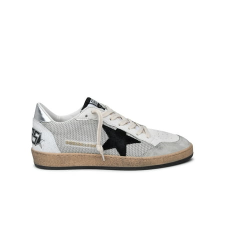 

Golden Goose Man Ballstar Sneakers In White Leather