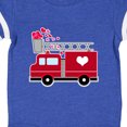 thumbnail image 4 of Inktastic Valentine's Day Red Firetruck with Pink Hearts Boys or Girls Baby Bodysuit, 4 of 5
