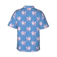 thumbnail image 3 of Picia Cute Poodle Dog Gentle Cotton Regular Fit Short Sleeve Casual Hawaiian Shirt for Men-3X-Large, 3 of 9