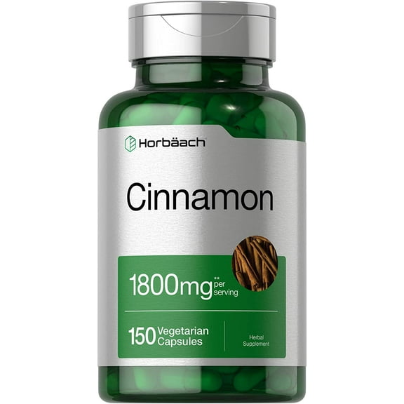 Cinnamon Supplement 1800mg | 150 Capsules for Men and Women | by Horbaach