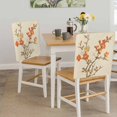 thumbnail image 5 of Vintage Botanical Chair Back Covers, Removable Chair Covers for Dining Chairs Set of 4, Washable Chairs Slipcovers Back Seat Protector for Wedding Party 19"x20", 5 of 9