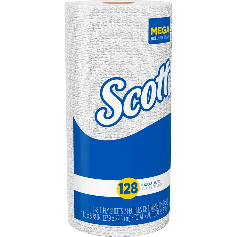 Kitchen Roll Towels, 1-Ply, 11 x 8.75, White, 128/Roll, 20 Rolls/Carton Kitchen Roll Towels, 1-Ply, 11 x 8.75, White, 128/Roll, 20 Rolls/Carton