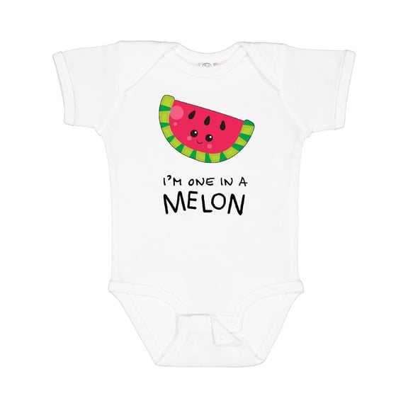 Inktastic I'm One in a Melon Watermelon Humor Boys or Girls Baby Bodysuit