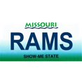 thumbnail image 1 of LP-2050 Plaques d'Immatriculation Missouri State Background - Rams, 1 of 1