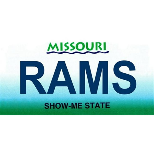 LP-2050 Plaques d'Immatriculation Missouri State Background - Rams