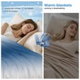 thumbnail image 2 of Lake Blue Grey White Cooling Blanket, Lightweight Breathable Summer Throw Blanket with Double Sided Cold Effect,Farmhouse Ombre Color Modern Picnic Beach Blankets Bed Sheet for Hot Sleepers 60"x80", 2 of 8