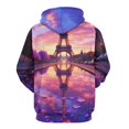 thumbnail image 3 of Eiffel Tower at Dawn Men's Women New Sweatshirt Hoodie Men's Plus Size Sweatshirt Hooded Sweatshirt 3d Printed Street Men's Cloth, 3 of 6