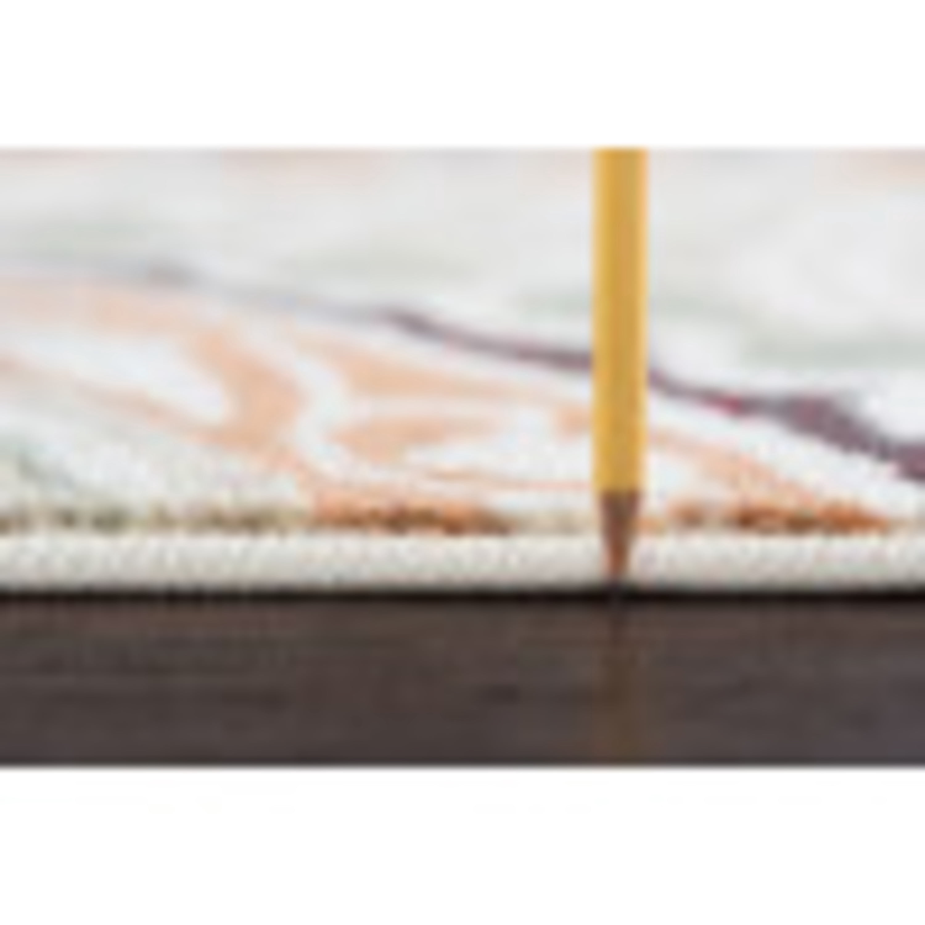 Deco Transitional 8' Round Ivory and Beige Polypropylene Indoor Area Rug