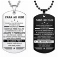 thumbnail image 2 of Collar con colgante To My Son yuxing joyería de acero inoxidable regalo plata código 58739, 2 of 5