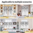 thumbnail image 6 of Gray Eucalyptus Leaves Kitchen Curtains 63 Inch Length, Watercolor Floral Leaf Plants Grommet Top Bedroom Living Room Curtains, Light Filtering Cafe Curtain Drapes 2 Panels Set 104''x63'', 6 of 9