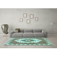 thumbnail image 3 of Ahgly Company Indoor Rectangle Abstract Light Blue Modern Area Rugs, 7' x 10', 3 of 4