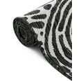 thumbnail image 6 of Unique Loom Outdoor Modern Collection Area Rug - Maze (10' Square Black and White), 6 of 10