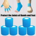 thumbnail image 4 of Self-Adhesive Stretchy Cohesive Wrap Bandage, 6 Pack 2" x 5 Yards Blue Athletic Tape for Ankle/Wrist Sports & Pet First Aid, 4 of 9