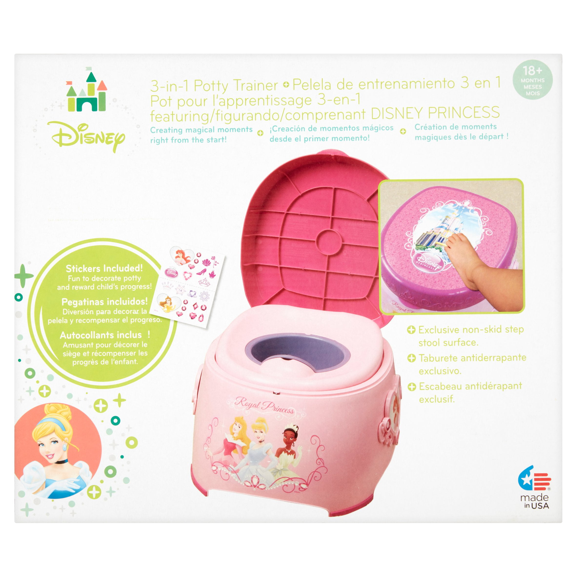 Disney Royal Princess 3 In 1 Potty Trainer 18 Months Walmartcom