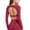 Red, variant on Jacenvly Women's Tops Clearance Women's Hollow Yoga Clothes Long Sleeved T-shirt Tight Running Training Fitness Sportswear Top Women's Tops on Clearance