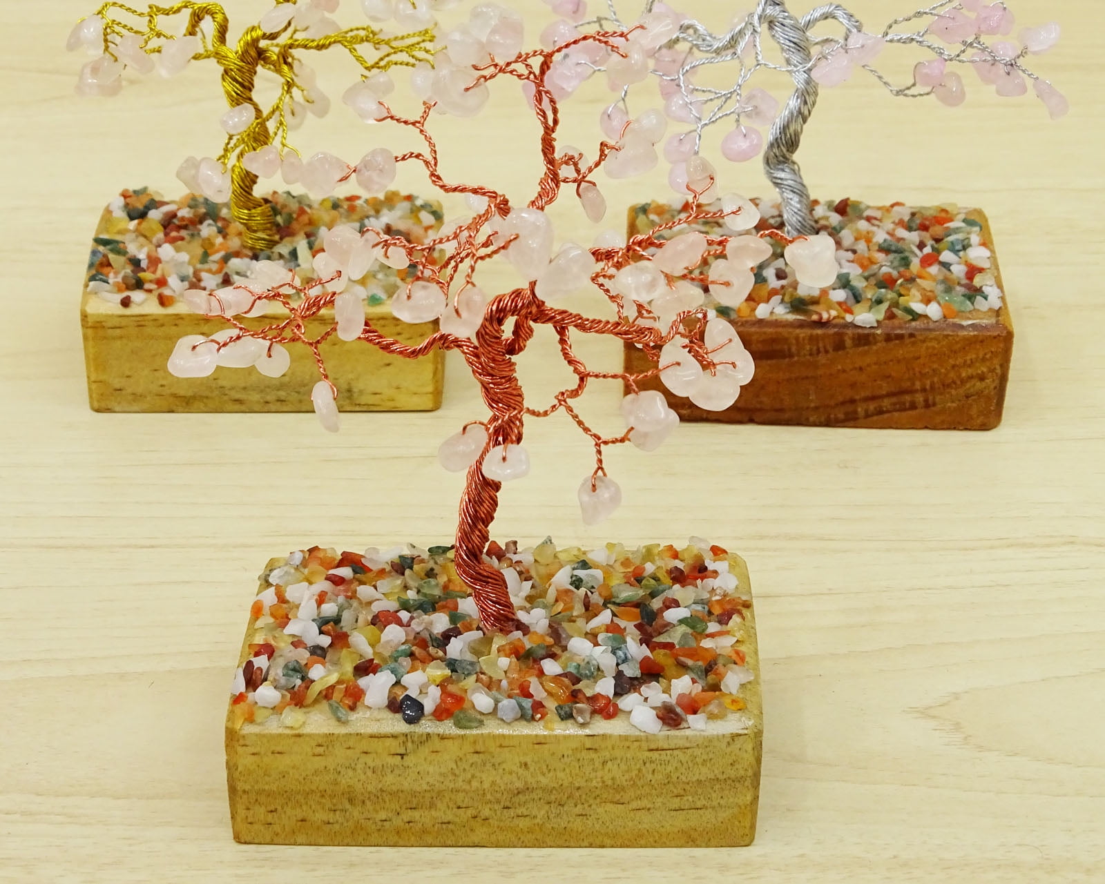 HARMONIZE Reiki Healing Stone Spiritual Feng Shui Small Tree Set Of 2 Pcs-CDT37A