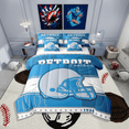 thumbnail image 1 of Erosebridal Literie à Imprimé de Football Format Grand, Ensembles de Literie de Jeu de Ballon Format Grand, Décor de Chambre Sportive, Réversible, Léger, 7 Pcs, 1 of 5