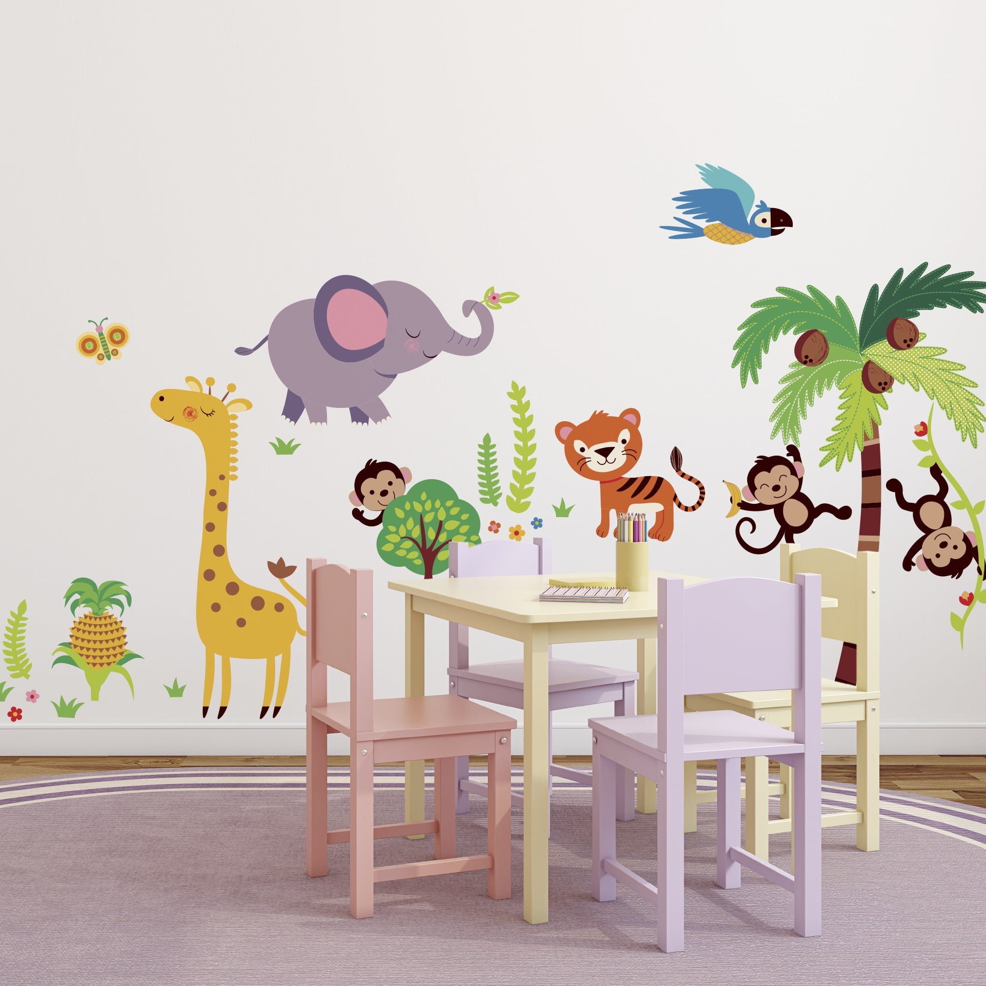 Tumble In The Jungle Wall Decal Sticker 14x30