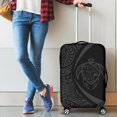 thumbnail image 2 of Hawaii Turtle Map Polynesian Luggage Cover - Gray - Circle Style, 2 of 3