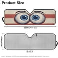 thumbnail image 7 of Yuyamidu Eyes Windshield Sun Shade for Jeep Wrangler JL 2/4 Door, Funny Front Window Sun Visor Blocks for UV and Heat, 1pc, 7 of 7