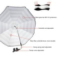 thumbnail image 5 of Chair Umbrella with Clamp,46 inches UPF 50+ Clip on Parasol for Patio,Beach Chairs,Strollers,Wheelchairs,Golf Carts, 5 of 7