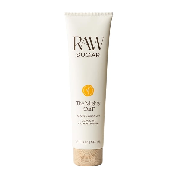 Raw Sugar The Mighty Curl Leave-In Conditioner, Papaya   Coconut, 5 fl oz