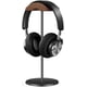 thumbnail image 1 of Soporte para auriculares, soporte para auriculares de madera de nogal y aluminio, soporte para auriculares para juegos de nogal natural con base sólida y pesada para todos los tamaños de auriculares (, 1 of 5