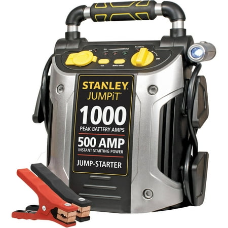 STANLEY 1000/500 Amp 12V Jump Starter with LED Light and USB