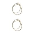 thumbnail image 1 of Qarigey 1 par de suministros de joyería, pendientes redondos de oro a la moda para mujer, círculo portátil con orificio para la oreja, Type2 NO2 Qarigey CBP219230, 1 of 6