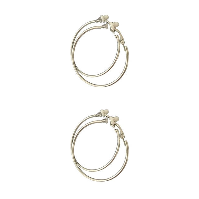 Qarigey 1 par de suministros de joyería, pendientes redondos de oro a la moda para mujer, círculo portátil con orificio para la oreja, Type2 NO2 Qarigey CBP219230