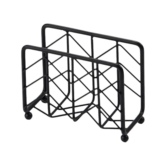 Napkin Holder for Table,4.7''x2.2'' Metal Paper Napkin Holder for Dining Table, Modern Decor for Home Dinner in Kitchen or Dining Room,Napkin Dispenser for Kitchen Countertop Restaurant Bar(Black)