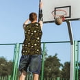 thumbnail image 5 of Sikiie Gnomes With Honey And Bees Basketball Jersey Reversible Men's Mesh Athletic Sports Shirts Training Practice S-4XL4X-Large, 5 of 6